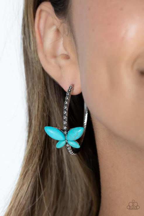Bohemian Butterfly Blue