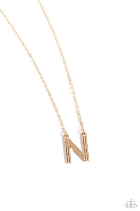 Leave Your Initials N Gold
