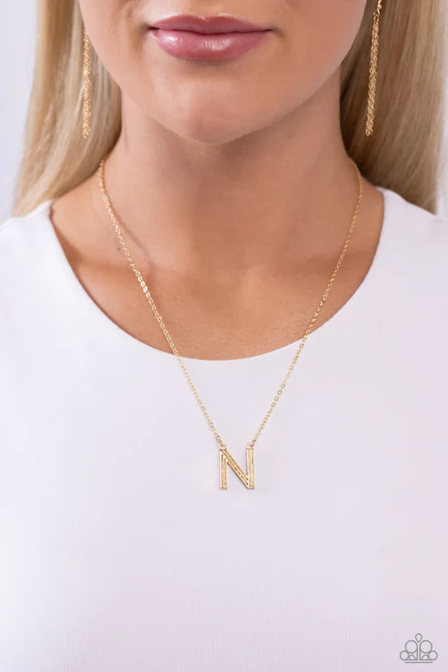 Leave Your Initials N Gold