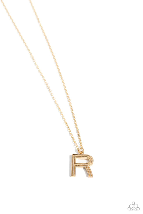 Leave Your Initials R Gold
