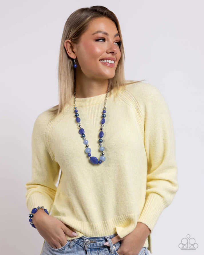 Beaded Blessing Beaded Backing Blue