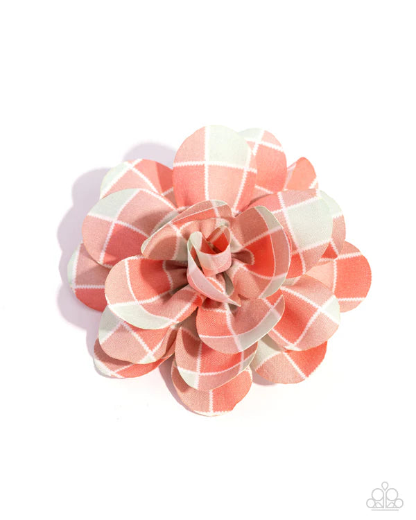 Gingham Garden Orange