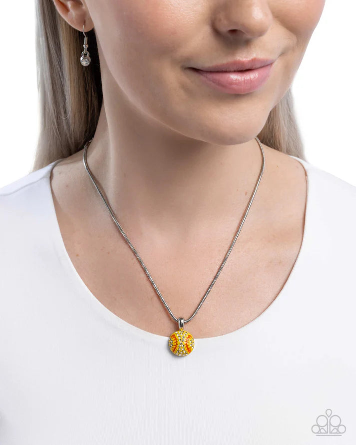 Throw A Softball Yellow