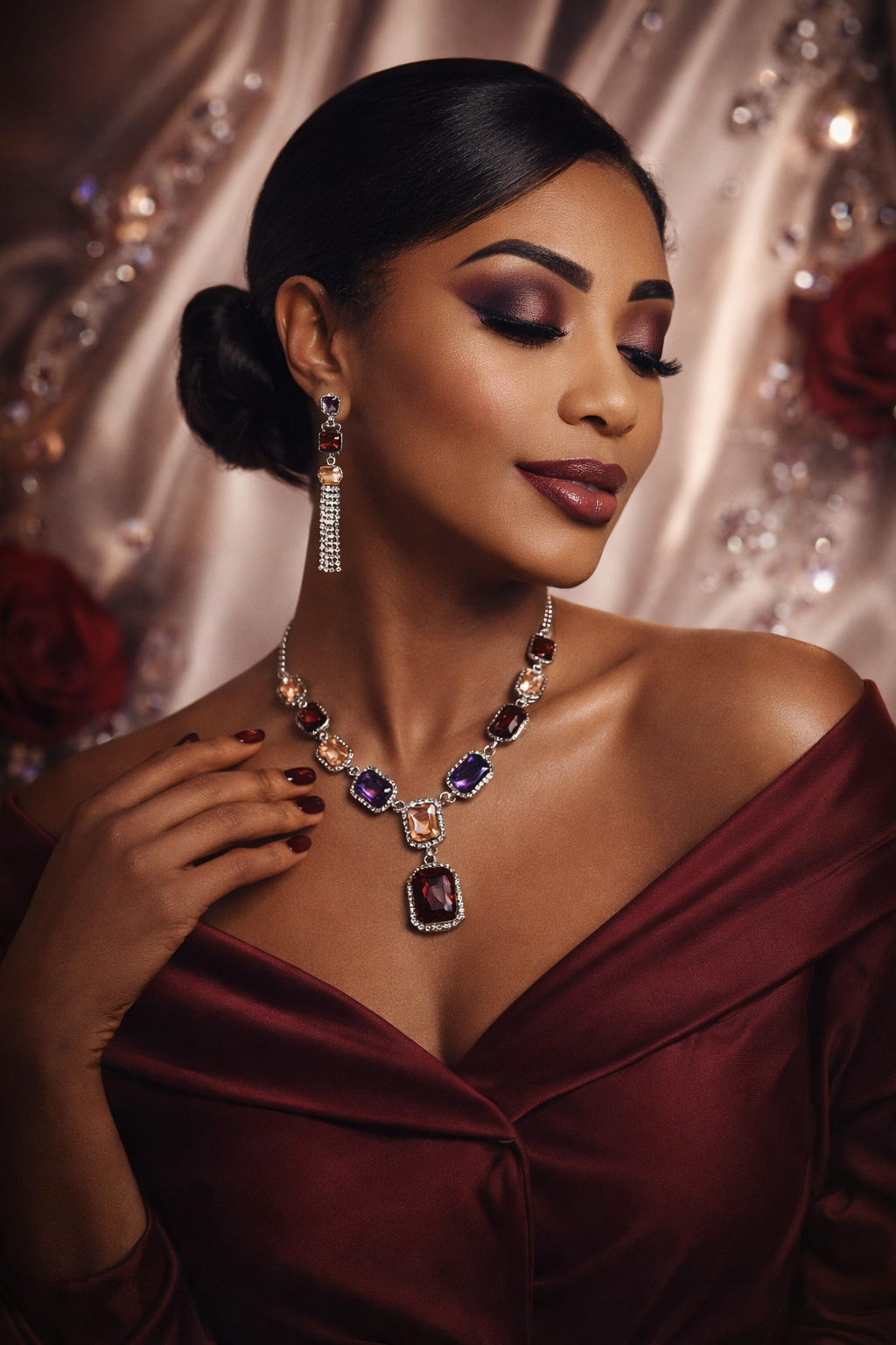 Jewels of Peace Prosperity and Perseverance Iridescent Purple Collection