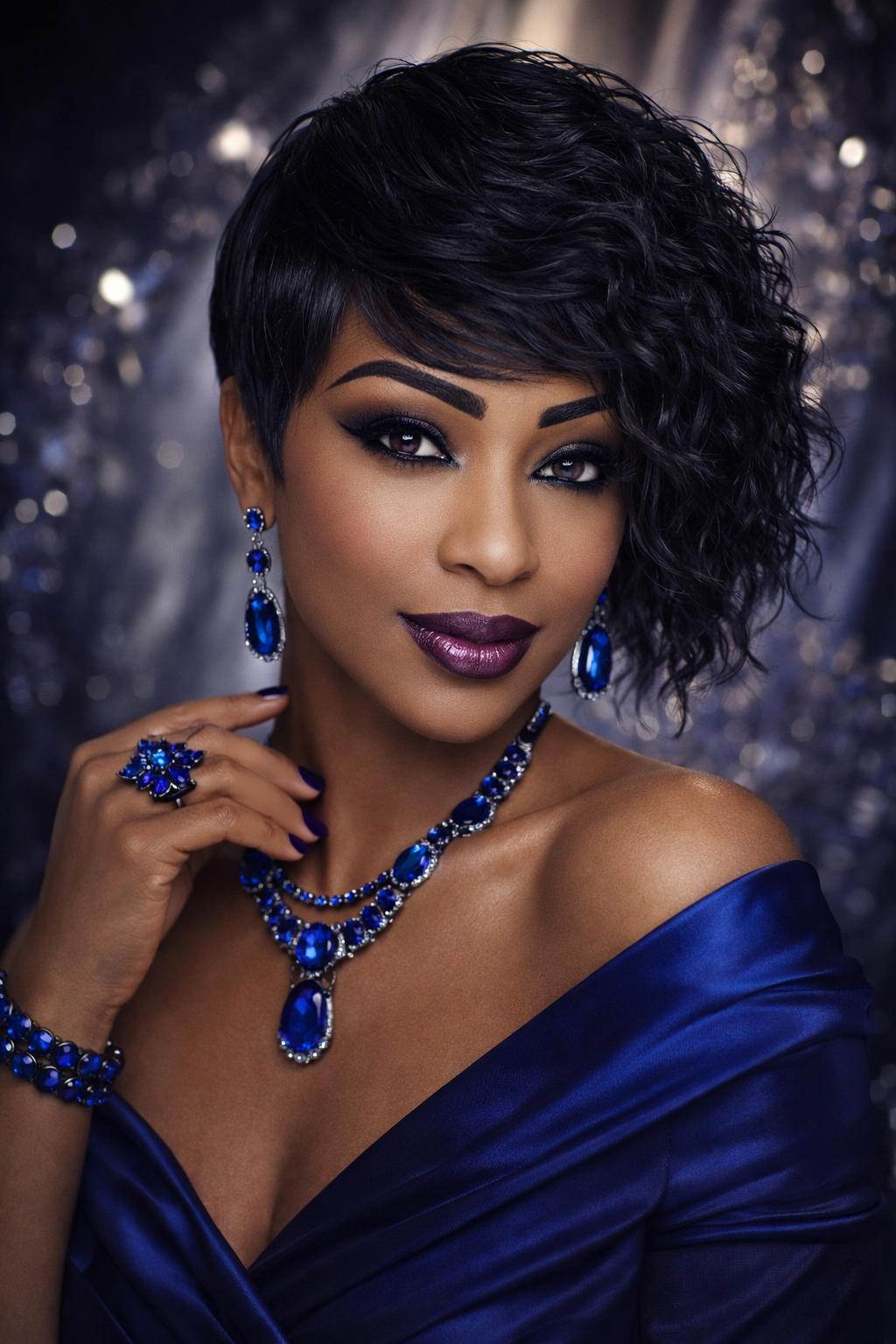 Jewels of Peace Prosperity and Perseverance Iridescent Blue Collection