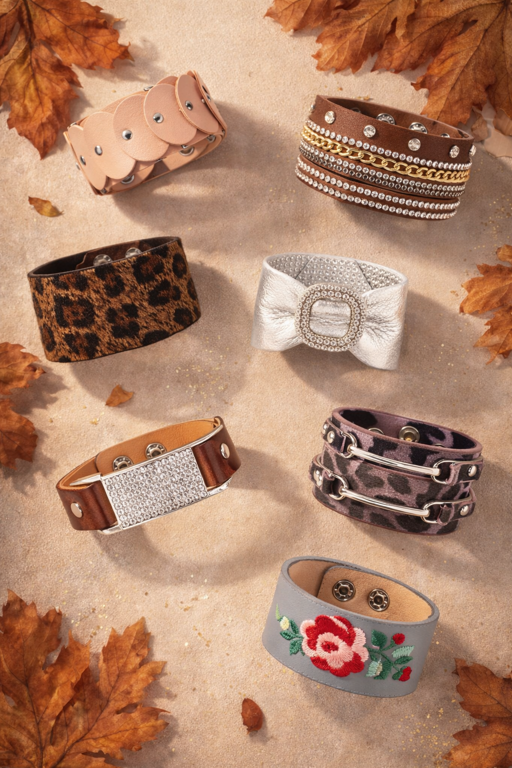 Jewels of Peace Prosperity and Perseverance Snap/Wrap Around Bracelets