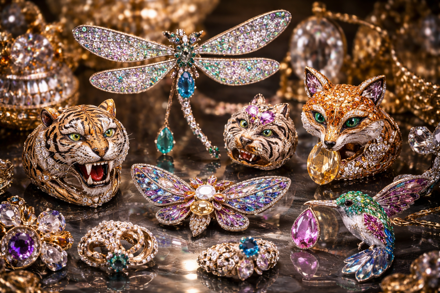 Jewels of Peace Prosperity and Perseverance Animal Collection