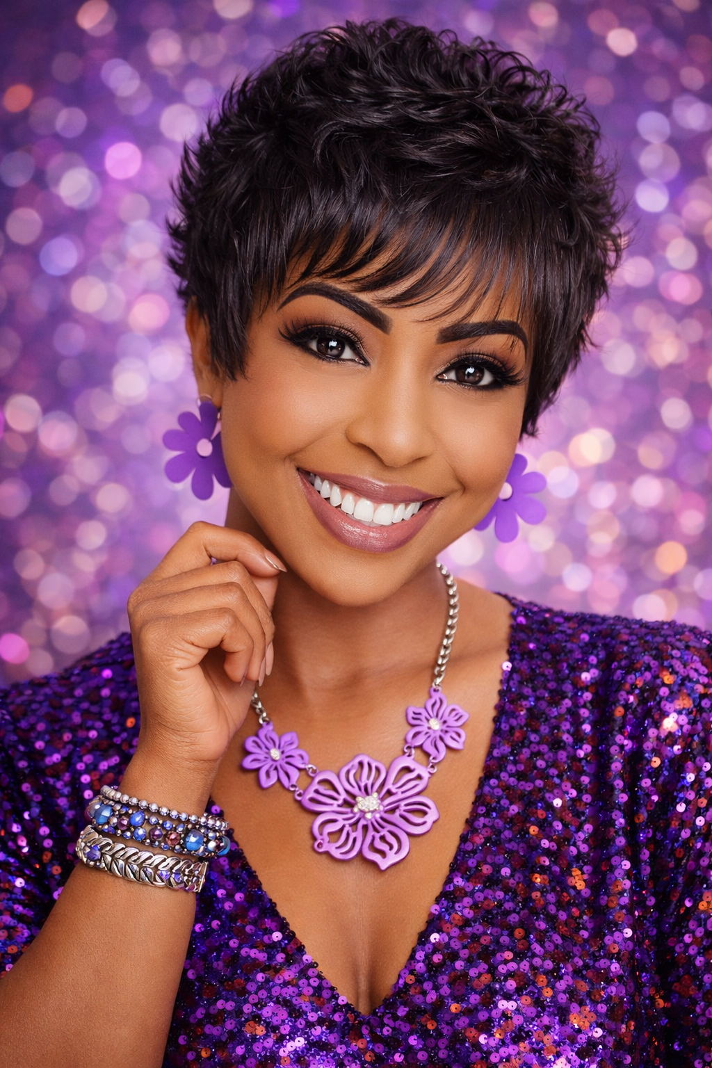Jewels of Peace Prosperity and Perseverance Purple Collection
