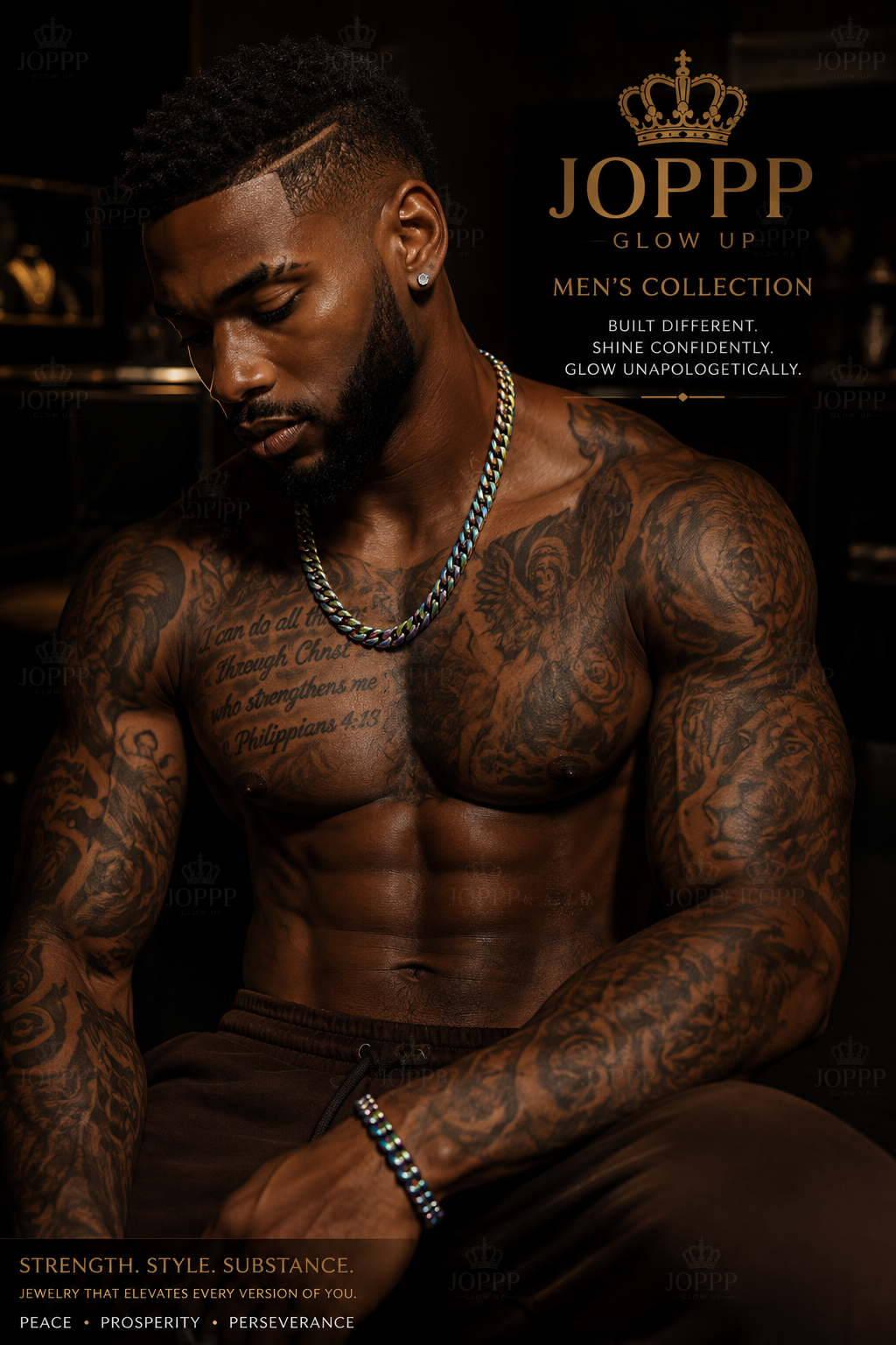 Jewels of Peace Prosperity and Perseverance Men's Accessories