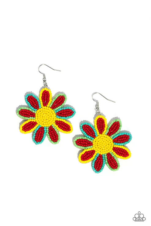 Decorated Daisies Red