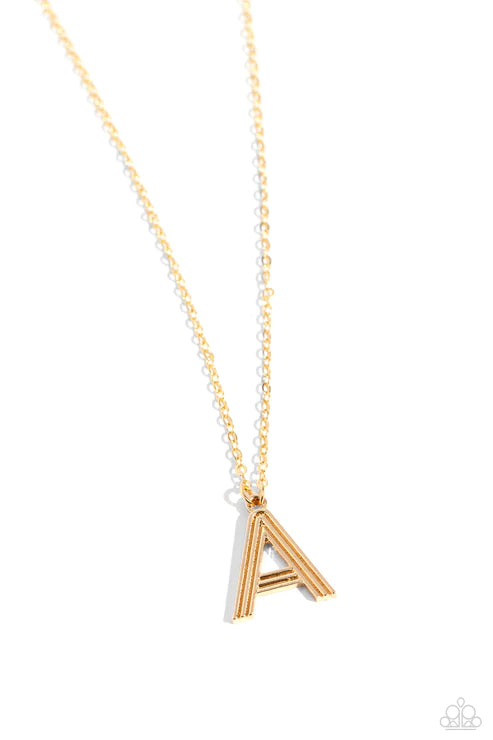 Leave Your  Initials A Gold