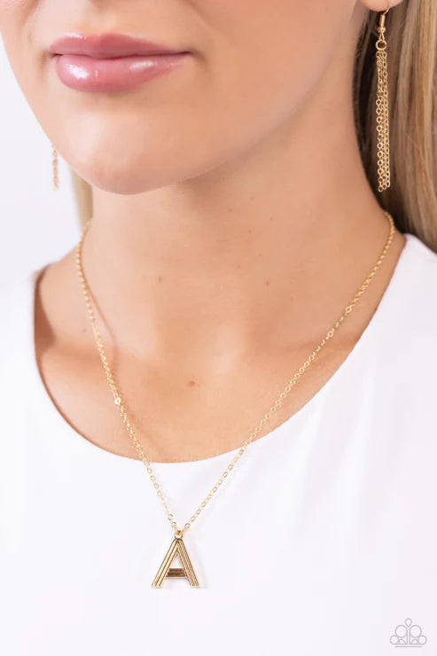 Leave Your  Initials A Gold