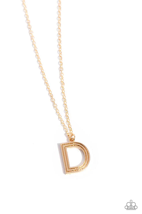 Leave Your Initials D Gold