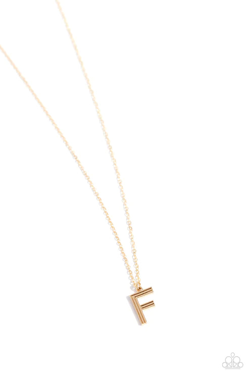 Leave Your Initials F Gold