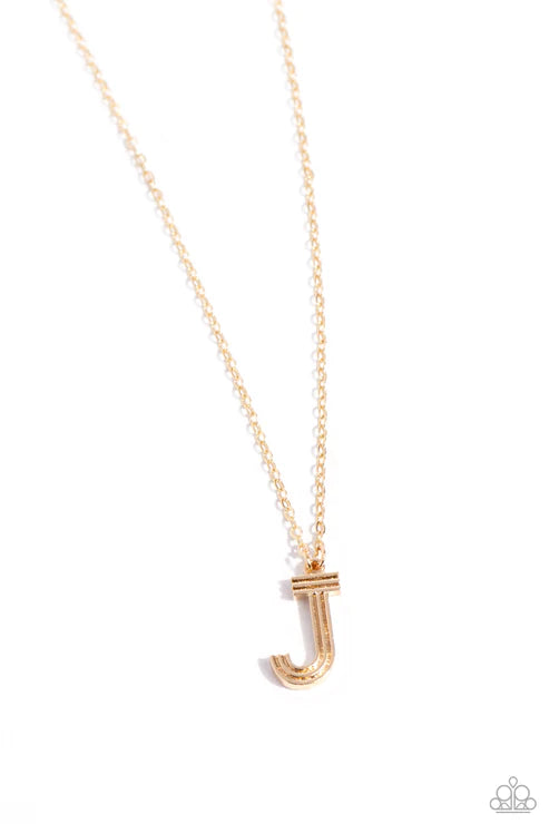 Leave Your Initials J Gold