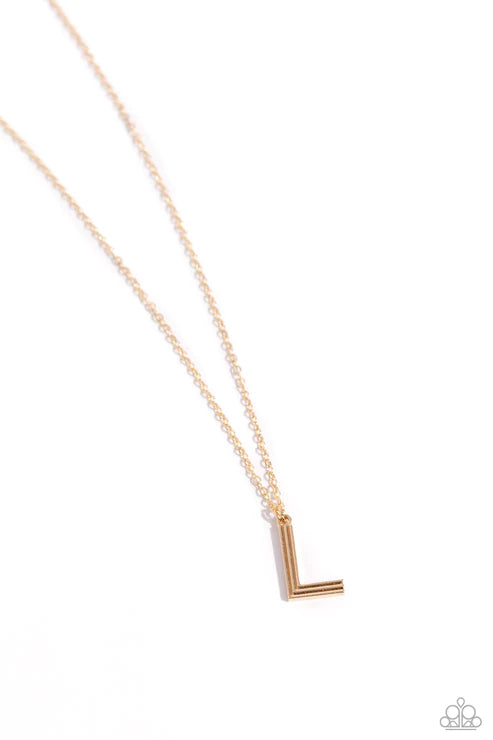 Leave Your Initials L Gold