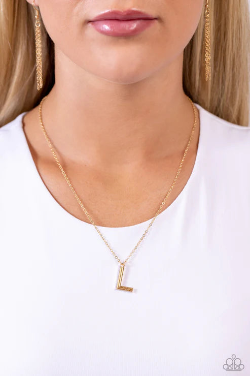 Leave Your Initials L Gold