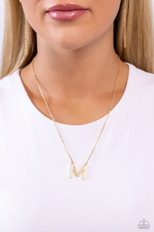 Leave Your Initials M Gold