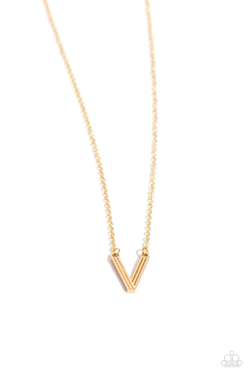 Leave Your Initials V Gold