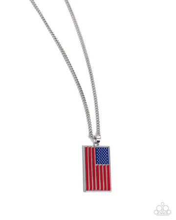 Patriotic Pendent Red