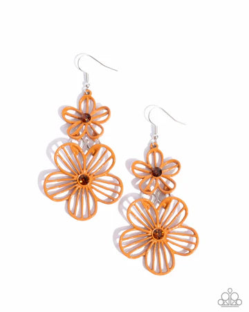 Textured Tiers Orange