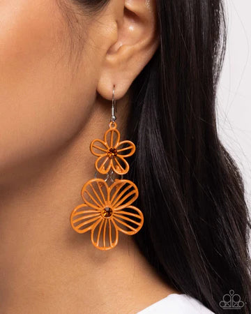 Textured Tiers Orange
