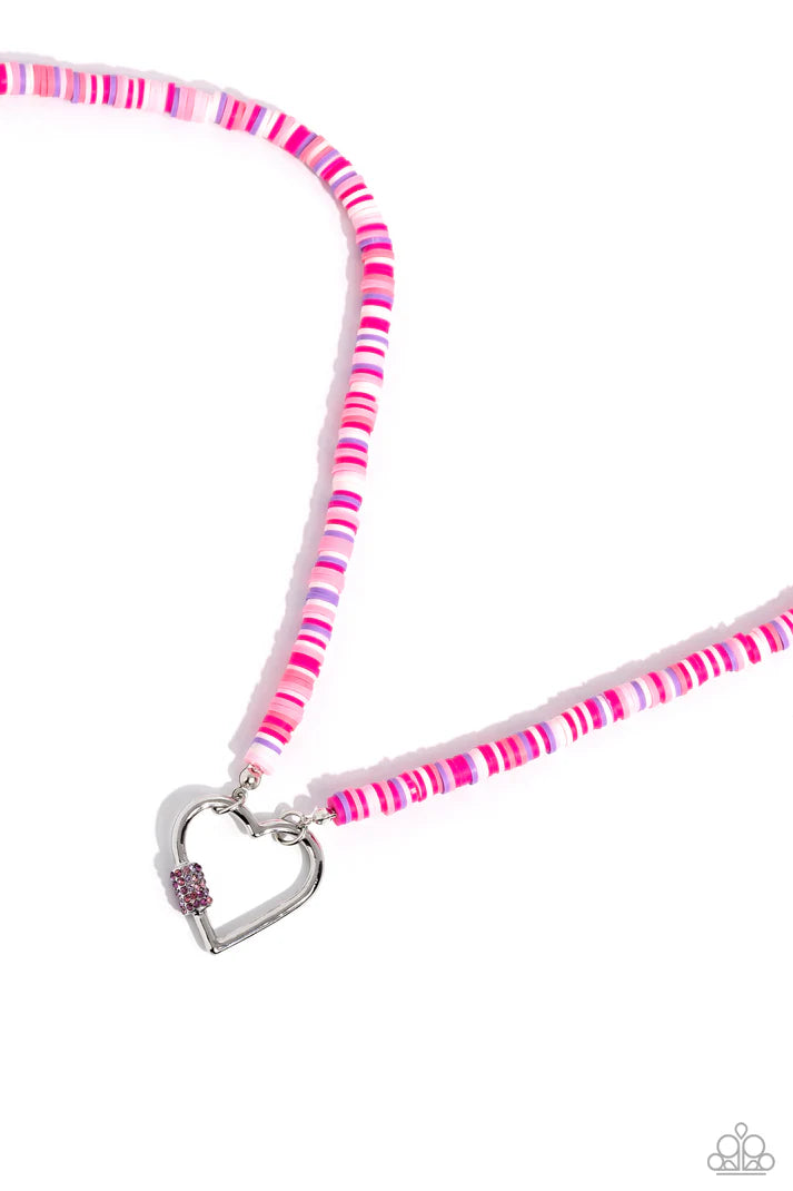 Clearly Carabiner Pink