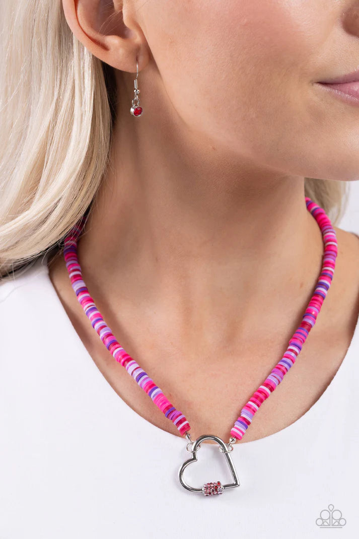 Clearly Carabiner Red