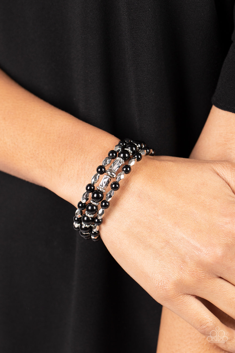 Eye of The BEAD-holder Colorfully Coiled Black