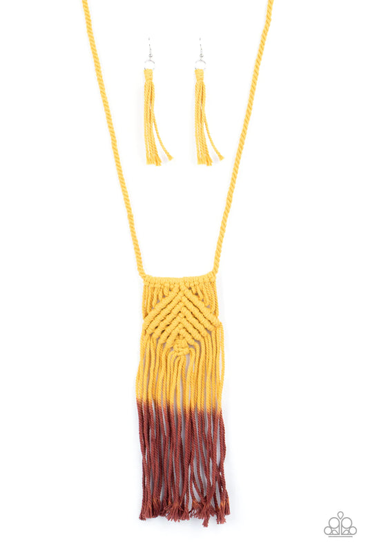 Look At MACRAME Now Yellow